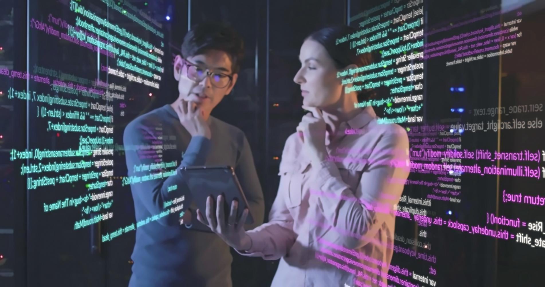 Modern workspace showing website development process with clean design elements